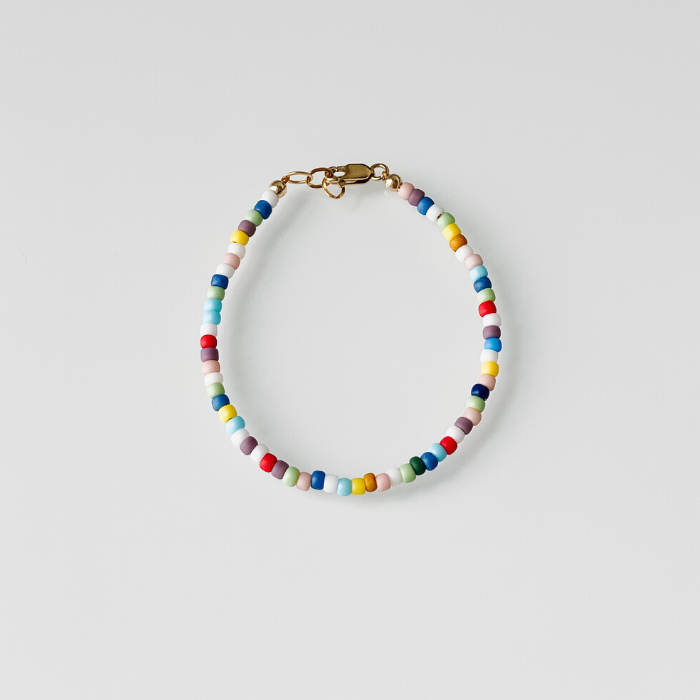 Beaded deals rainbow bracelet