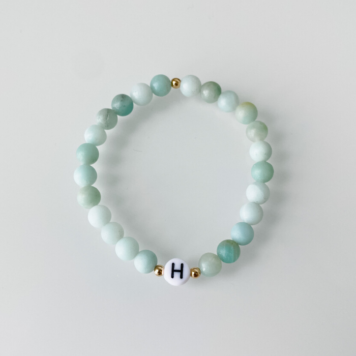 Gemma_Amazonite_Gemstone_Personalized_Bracelet_Sterling_Silver_14k_Gold_Filled_Rose_Gold_Clasp_Stretch_Sterling_Silver_Gift_Baby_Kids_Adult_Woman_Girl7