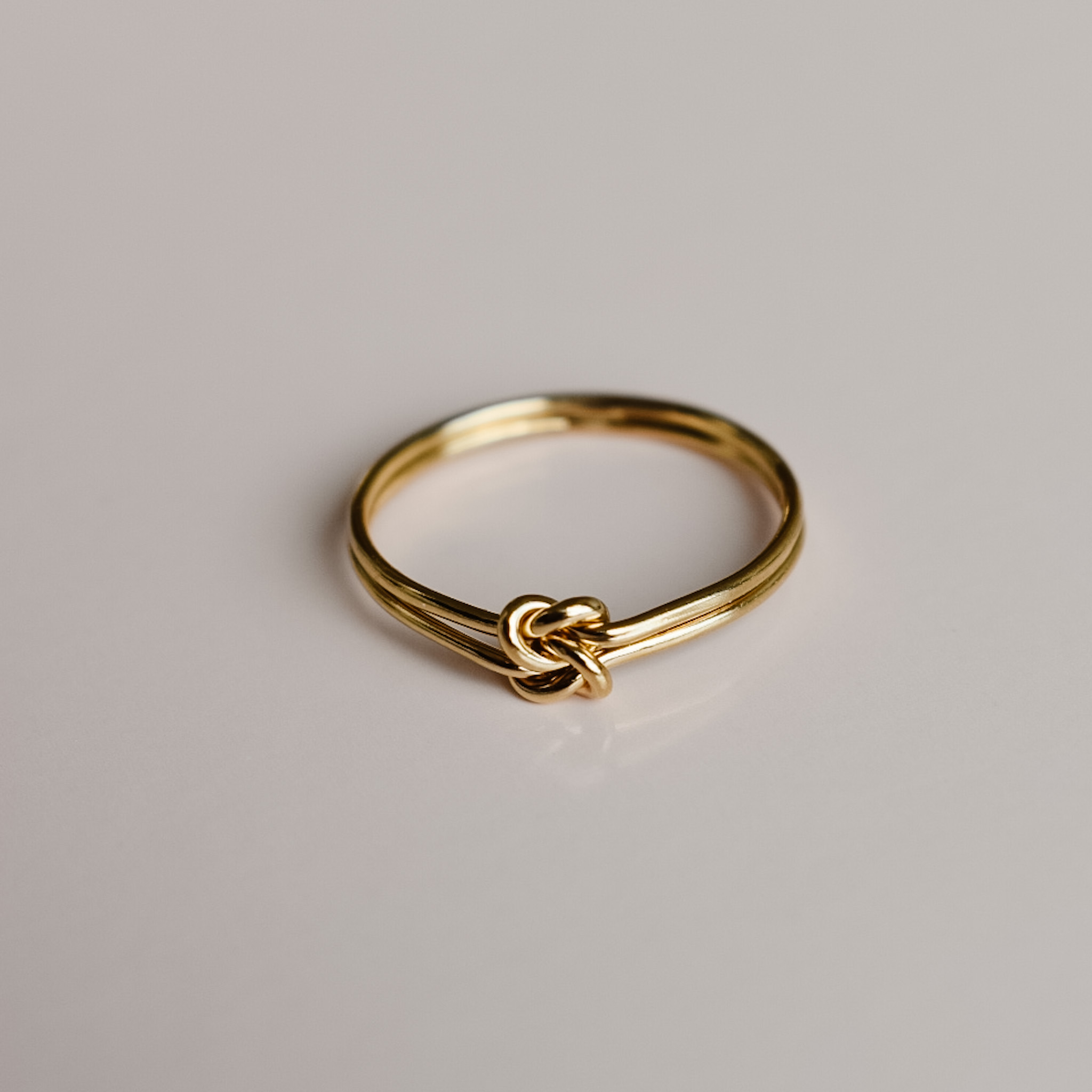Double Love Knot Stacking Ring